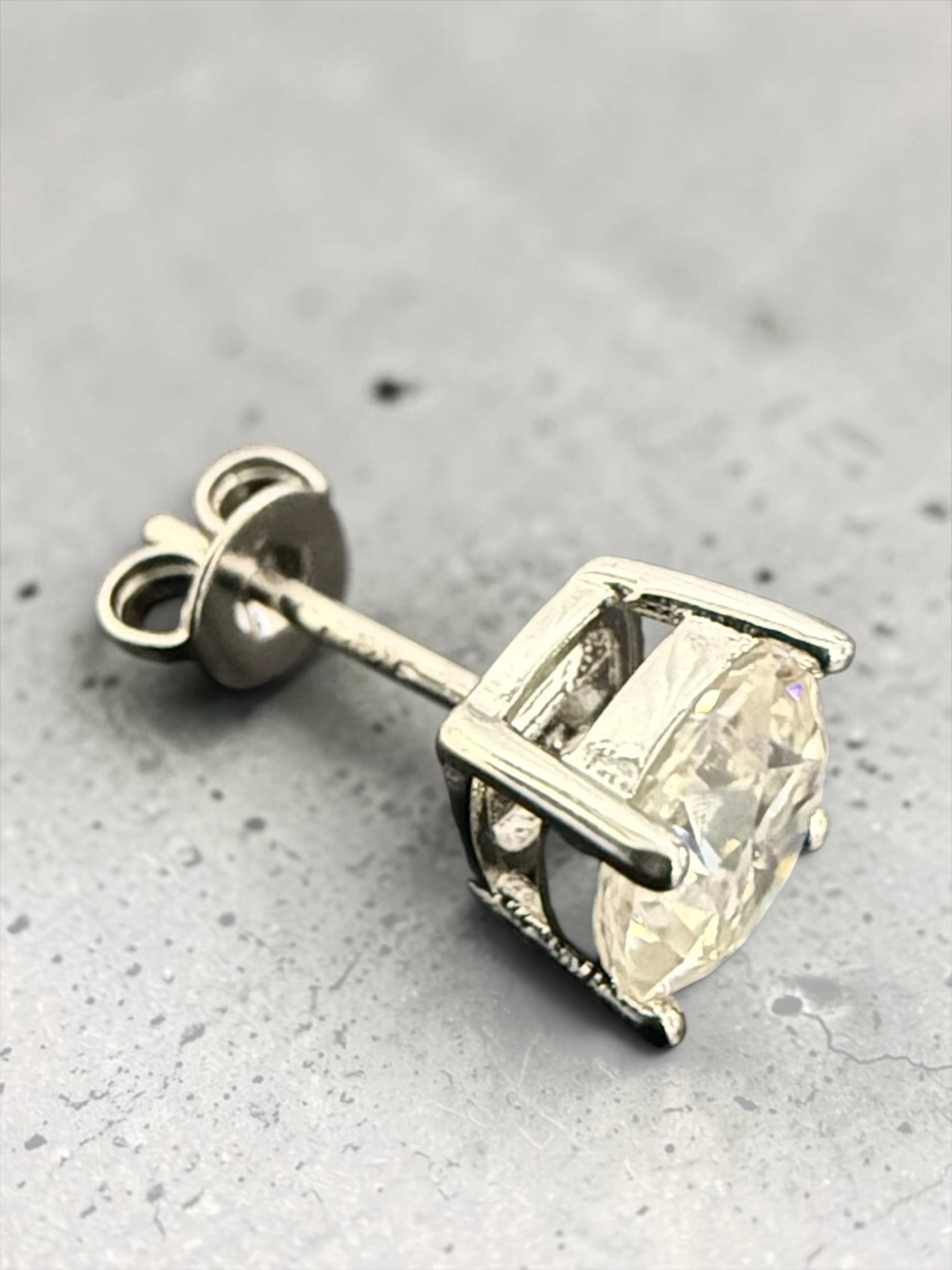 1 CT Cushion-Cut Moissanite Stud Earrings, D Color VVS1 Diamond Alternative, Gold or Silver-Plated Bridal Jewelry Gift