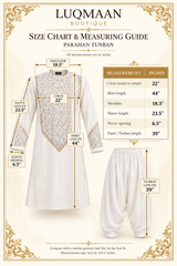 Men’s off white Afghan Parahan Tunban with Gold & Silver Embellishments and Shawl – 3-Piece Set shesha work 5042