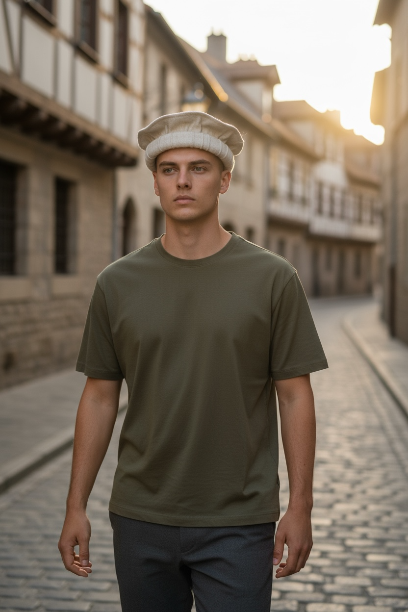 Pakol Afghan Wool Hat – Traditional Soft Wool Cap | Natural Cream