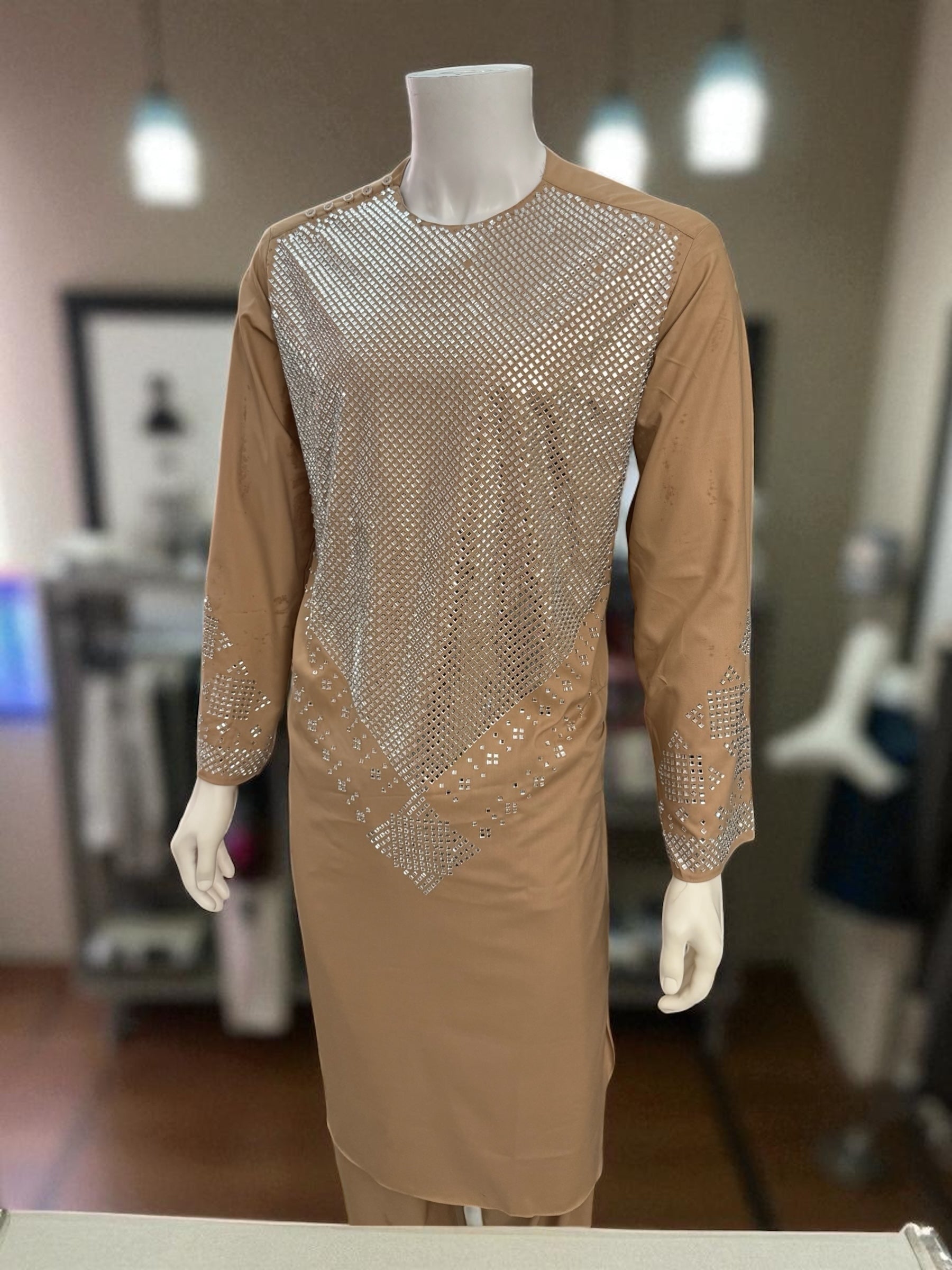 Caramel Brown Parahan Tunban Set