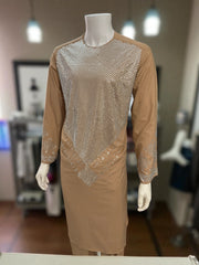 Caramel Brown Parahan Tunban Set